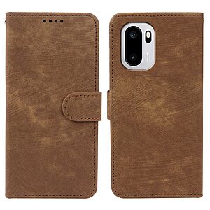 Flip Πορτοφόλι από Συνθετικό Δέρμα (PU) με TPU για OnePlus 15R 5G σε Καφέ χρώμα με θήκες καρτών και ενσωματωμένη βάση στήριξης.