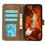 Flip Πορτοφόλι από Συνθετικό Δέρμα (PU) με TPU για OnePlus 15R 5G σε Καφέ χρώμα με θήκες καρτών και ενσωματωμένη βάση στήριξης.