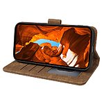 Flip Πορτοφόλι από Συνθετικό Δέρμα (PU) με TPU για OnePlus 15R 5G σε Καφέ χρώμα με θήκες καρτών και ενσωματωμένη βάση στήριξης.