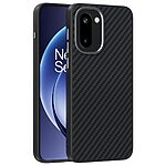 Πλάτη από Συνθετικό Δέρμα (PU) με TPU για OnePlus 15R 5G από ABEEL σε Μαύρο χρώμα με ενσωματωμένο μαγνήτη N52 και υφή carbon fiber.