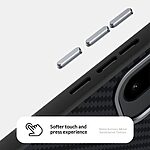 Πλάτη από Συνθετικό Δέρμα (PU) με TPU για OnePlus 15R 5G από ABEEL σε Μαύρο χρώμα με ενσωματωμένο μαγνήτη N52 και υφή carbon fiber.