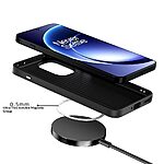 Πλάτη από Συνθετικό Δέρμα (PU) με TPU για OnePlus 15R 5G από ABEEL σε Μαύρο χρώμα με ενσωματωμένο μαγνήτη N52 και υφή carbon fiber.