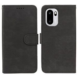 Flip Πορτοφόλι από Συνθετικό Δέρμα (PU) με TPU για OnePlus 15R 5G σε Μαύρο χρώμα με θήκες καρτών και ενσωματωμένο Stand.