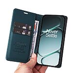 Flip Πορτοφόλι από Συνθετικό Δέρμα (PU) με TPU για OnePlus 15R 5G από YIKATU σε Πράσινο χρώμα με θήκες καρτών και Stand.