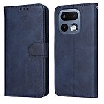 Flip Πορτοφόλι από Συνθετικό Δέρμα (PU) για το Realme 16 Pro 5G σε Μπλε χρώμα με θήκες καρτών, μαγνητικό κούμπωμα και ενσωματωμένη βάση στήριξης.