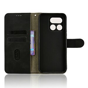 ΘΗΚΕΣ ΚΙΝΗΤΩΝ HUAWEI Y6 PRO 2019 ΑΞΕΣΟΥΑΡ 61 Flip Πορτοφόλι από Συνθετικό Δέρμα (PU) με TPU για Realme 16 Pro 5G σε Μαύρο χρώμα με θήκες καρτών, Stand και Λουράκι καρπού.