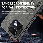 Σκληρή Πλάτη PC+TPU για Realme 16 Pro 5G από WANLONFENG SD1 Series με υφή Nappa σε Μαύρο χρώμα και μαγνητική συμβατότητα.