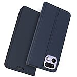 Flip Πορτοφόλι από Συνθετικό Δέρμα (PU) με TPU για Realme 16 Pro 5G σε Μπλε χρώμα με θήκη κάρτας και ενσωματωμένη βάση στήριξης.