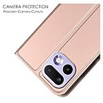 Flip Πορτοφόλι από Συνθετικό Δέρμα (PU) με TPU για Realme 16 Pro 5G σε Ροζ Χρυσό χρώμα με θήκη κάρτας και ενσωματωμένη βάση στήριξης.