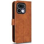 Flip Πορτοφόλι από Συνθετικό Δέρμα (PU) με TPU για το Realme 16 Pro 5G σε Καφέ χρώμα με θήκες καρτών, ρυθμιζόμενο stand και λουράκι καρπού.