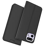 Flip Πορτοφόλι από Συνθετικό Δέρμα (PU) με TPU για Realme 16 Pro 5G σε Μαύρο χρώμα με θήκη κάρτας και ενσωματωμένη βάση στήριξης.