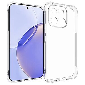 Πλάτη TPU για Realme 16 Pro 5G από WANLONFENG TM Series σε διάφανο χρώμα, πάχους 2.0mm με anti-yellowing προστασία και ενισχυμένες γωνίες.