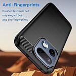 Πλάτη TPU για Realme 16 Pro 5G από OEM σε Μαύρο χρώμα με υφή Carbon Fiber και ανθεκτική επιφάνεια κατά των δακτυλικών αποτυπωμάτων.