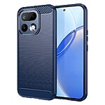 Πλάτη TPU για Realme 16 Pro 5G από OEM σε Μπλε χρώμα με υφή Carbon Fiber και επιφάνεια brushed ανθεκτική σε δακτυλικά αποτυπώματα.