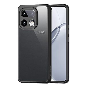 Σκληρή Πλάτη PC+TPU για το Realme 16 Pro+ 5G από τη σειρά DUX DUCIS Aimo Series σε κομψό μαύρο χρώμα.