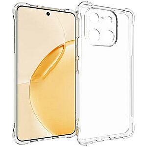 Πλάτη TPU για Realme 16 Pro+ 5G από WANLONFENG TM Series σε διάφανο χρώμα, πάχους 2.0mm με αντι-κιτρίνισμα και ενισχυμένες γωνίες.