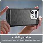 Πλάτη TPU για Realme 16 Pro+ 5G από OEM σε Μαύρο χρώμα με υφή Carbon Fiber και επιφάνεια brushed ανθεκτική στα δακτυλικά αποτυπώματα.