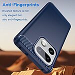 Πλάτη TPU για Realme 16 Pro+ 5G από OEM σε Μπλε χρώμα με υφή Carbon Fiber και ανθεκτική επιφάνεια κατά των δαχτυλιών.