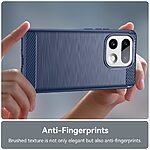 Πλάτη TPU για Realme 16 Pro+ 5G από OEM σε Μπλε χρώμα με υφή Carbon Fiber και ανθεκτική επιφάνεια κατά των δαχτυλιών.