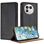 Flip Πορτοφόλι από Συνθετικό Δέρμα (PU) με TPU για Realme GT 8 Pro 5G σε Μαύρο χρώμα με θήκη κάρτας και ενσωματωμένο stand.