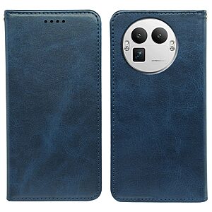 Flip Πορτοφόλι από Συνθετικό Δέρμα (PU) με TPU για Realme GT 8 Pro 5G σε Μπλε χρώμα με θήκες καρτών και ενσωματωμένο Stand.