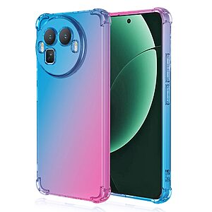 Πλάτη TPU για Realme GT 8 Pro 5G από OEM σε Μπλε χρώμα με gradient σχεδιασμό, ενισχυμένες γωνίες και τρύπα για λουράκι.