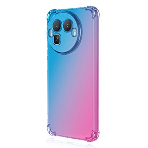 Πλάτη TPU για Realme GT 8 Pro 5G από OEM σε Μπλε χρώμα με gradient σχεδιασμό, ενισχυμένες γωνίες και τρύπα για λουράκι.