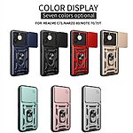 Σκληρή Πλάτη PC+TPU για Realme Note 70T με περιστρεφόμενο Stand, ασπίδα κάμερας και μαγνητική συμβατότητα σε ασημί χρώμα.