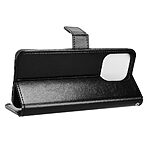 Flip Πορτοφόλι από Συνθετικό Δέρμα (PU) με TPU για Realme Note 70T σε Μαύρο χρώμα με θήκες καρτών, stand και λουράκι καρπού.
