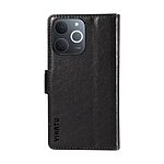 Flip Πορτοφόλι από Συνθετικό Δέρμα (PU) για Realme Note 70T από YIKATU YK-007 σε Μαύρο χρώμα με θήκες καρτών και Stand.