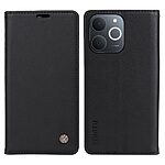 Flip Πορτοφόλι από Συνθετικό Δέρμα (PU) με TPU για Realme Note 70T από YIKATU σε Μαύρο χρώμα με θήκες καρτών και Stand.