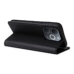 Flip Πορτοφόλι από Συνθετικό Δέρμα (PU) με TPU για Realme Note 70T από YIKATU σε Μαύρο χρώμα με θήκες καρτών και Stand.