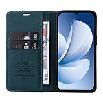 Flip Πορτοφόλι από Συνθετικό Δέρμα (PU) με TPU για Realme Note 70T από YIKATU σε Πράσινο χρώμα με θήκες καρτών και Stand.