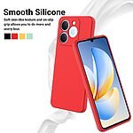 Πλάτη Σιλικόνης για Realme Note 70T από OEM σε Κόκκινο χρώμα με λουράκι χεριού για άνετο κράτημα και πλήρη προστασία.