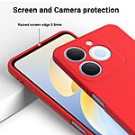 Πλάτη Σιλικόνης για Realme Note 70T από OEM σε Κόκκινο χρώμα με λουράκι χεριού για άνετο κράτημα και πλήρη προστασία.