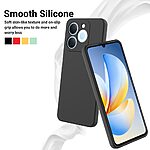 Πλάτη Σιλικόνης για Realme Note 70T από OEM σε Μαύρο χρώμα με λουράκι χεριού για ασφαλή κράτημα και πλήρη προστασία.