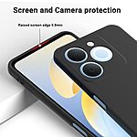 Πλάτη Σιλικόνης για Realme Note 70T από OEM σε Μαύρο χρώμα με λουράκι χεριού για ασφαλή κράτημα και πλήρη προστασία.