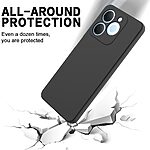 Πλάτη Σιλικόνης για Realme Note 70T από OEM σε Μαύρο χρώμα με λουράκι χεριού για ασφαλή κράτημα και πλήρη προστασία.