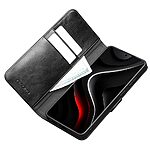 Flip Πορτοφόλι από Αυθεντικό Δέρμα για Samsung Galaxy S26 5G από QIALINO σε Μαύρο χρώμα με θήκες καρτών και ρυθμιζόμενη βάση Stand.