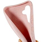 Πλάτη BioCase για Samsung Galaxy S26 5G από OEM σε Ροζ χρώμα με βιοδιασπώμενο υλικό Wheat Straw + TPU και αποσπώμενο λουράκι.