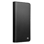 Flip Πορτοφόλι από Αυθεντικό Δέρμα για Samsung Galaxy S26 5G από QIALINO σε Μαύρο χρώμα με θήκες καρτών και ρυθμιζόμενη βάση στήριξης.