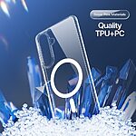 Σκληρή Πλάτη PC+TPU για Samsung Galaxy S26 5G από DUX DUCIS Clin Series σε Διάφανο χρώμα με MagSafe και ενισχυμένη προστασία στις γωνίες.