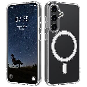 Σκληρή Πλάτη PC+TPU για Samsung Galaxy S26 5G από OEM σε Διάφανο χρώμα με ενσωματωμένο μαγνητικό δακτύλιο για MagSafe.