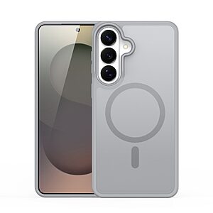 Σκληρή Πλάτη PC+TPU για Samsung Galaxy S26 5G από DUX DUCIS Yind Series σε Γκρι χρώμα με ενσωματωμένο μαγνήτη για MagSafe και μαγνητικά αξεσουάρ.