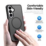 Σκληρή Πλάτη PC+TPU για Samsung Galaxy S26 5G από DUX DUCIS Yind Series σε Μαύρο χρώμα με ενσωματωμένο μαγνήτη για magnetic accessories.