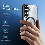 Σκληρή Πλάτη PC+TPU για Samsung Galaxy S26 5G από DUX DUCIS Aimo Series σε Μαύρο χρώμα με ενσωματωμένο μαγνήτη MagSafe και πιστοποίηση REACH.