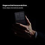 Σκληρή Πλάτη PC+TPU για Samsung Galaxy S26 5G από NILLKIN Camshield Pro Series σε Μαύρο χρώμα με συρόμενο κάλυμμα κάμερας.