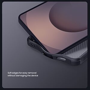 Σκληρή Πλάτη PC+TPU για Samsung Galaxy S26 5G από NILLKIN Camshield Pro Series σε Μαύρο χρώμα με sliding κάλυμμα κάμερας.