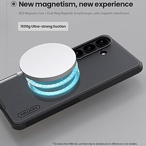 Σκληρή Πλάτη PC+TPU για Samsung Galaxy S26 5G από NILLKIN Super Frosted Shield Pro σε Μαύρο χρώμα με ενσωματωμένο μαγνήτη MagSafe.