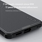 Σκληρή Πλάτη PC+TPU για Samsung Galaxy S26 5G από τη σειρά NILLKIN Frosted Shield Pro σε Μαύρο χρώμα με ματ υφή και anti-fingerprint επίστρωση.